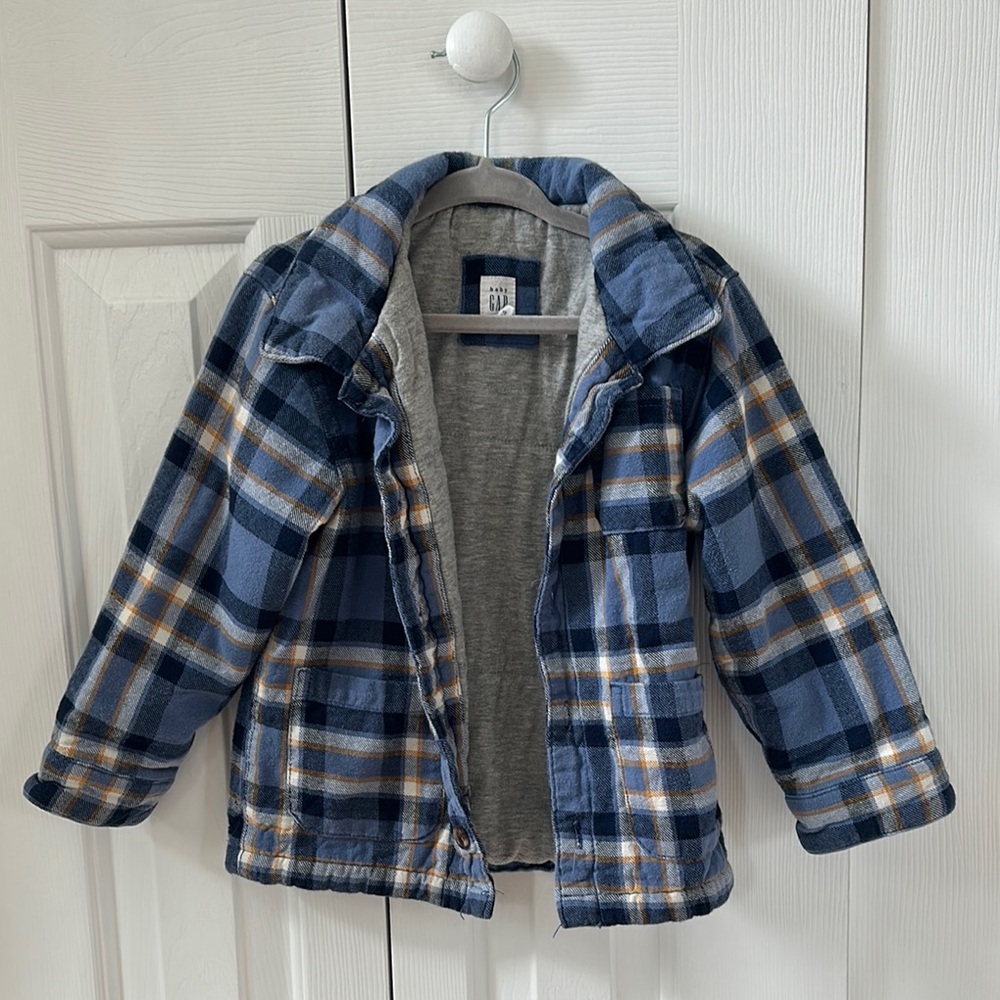 GAP Blue and Gray Jacket with Cozy Lining